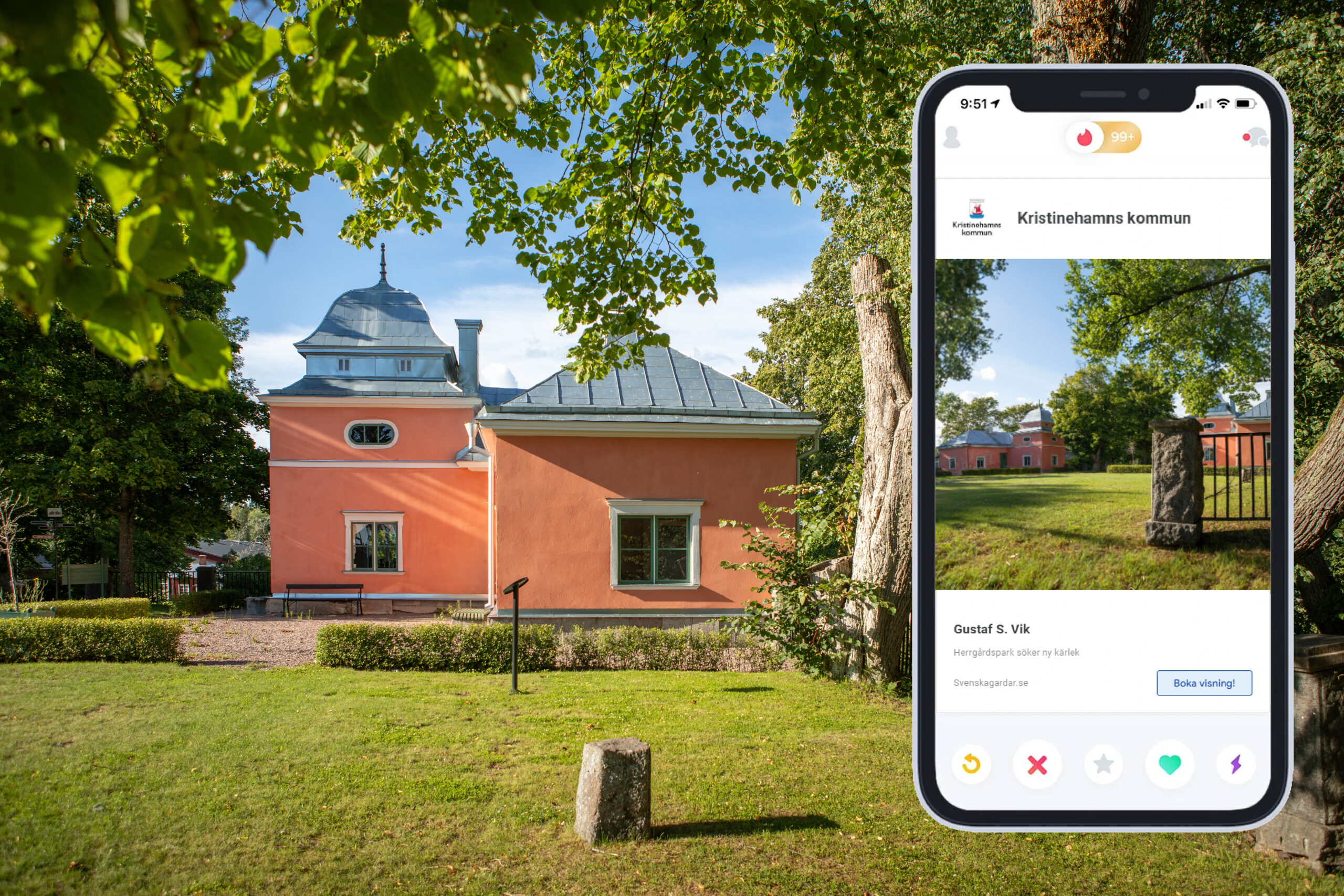 PR-kampanj | Herrgård söker nytt liv – via Tinder